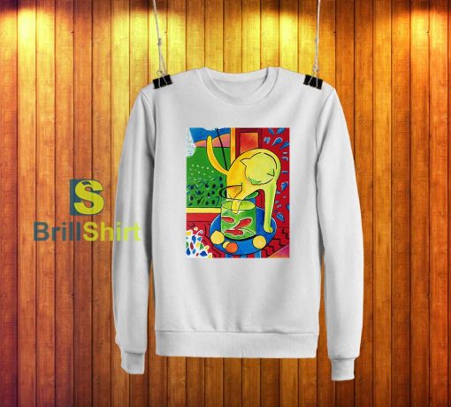 Henri Matisse Cat With Red Fish Sweatshirt