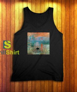 Claude Monet Aesthetic Sunrise Tank Top