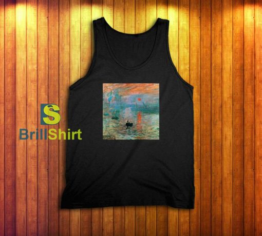 Claude Monet Aesthetic Sunrise Tank Top