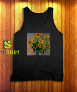 Claude Monet Bouquet of Sunflowers Tank Top