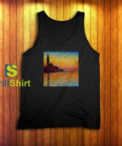 Claude Monet Island Across The Sea Tank Top