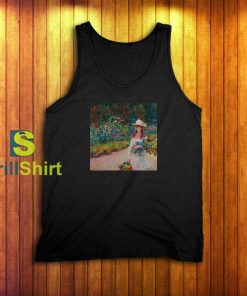 Claude Monet Woman Selling Flowers Tank Top