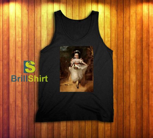 Edgar Degas Girl Carrying Flowers Tank Top