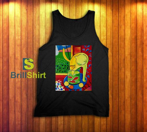 Henri Matisse Cat With Red Fish Tank Top