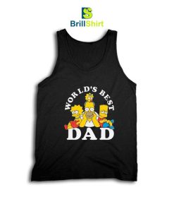 The Simpsons Father's Day World's Best Dad Tank Top