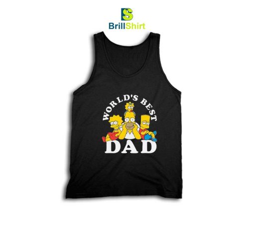 The Simpsons Father's Day World's Best Dad Tank Top