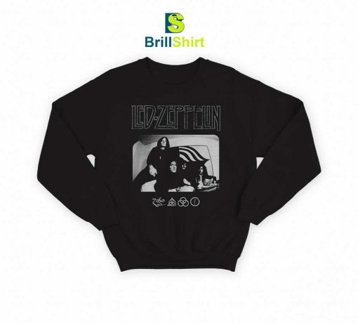 Led Zeppelin Icon Logo Photo Sweatshirt