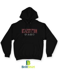 Led Zeppelin Logo Symbols Bolur Hoodie