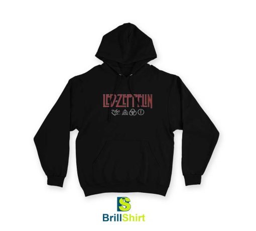 Led Zeppelin Logo Symbols Bolur Hoodie