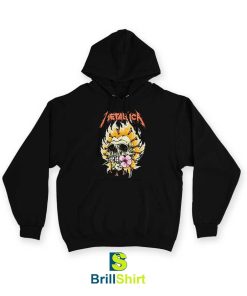 Metallica Burning Flower Hoodie