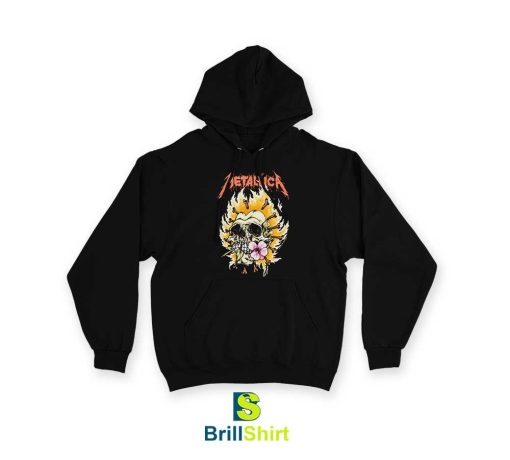 Metallica Burning Flower Hoodie