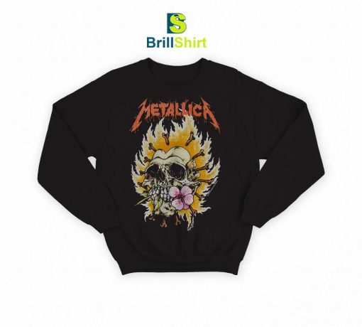 Metallica Burning Flower Sweatshirt