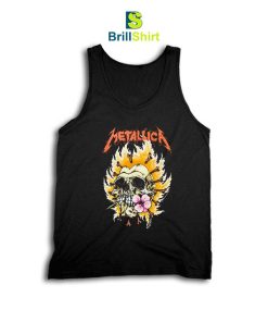 Metallica Burning Flower Tank Top