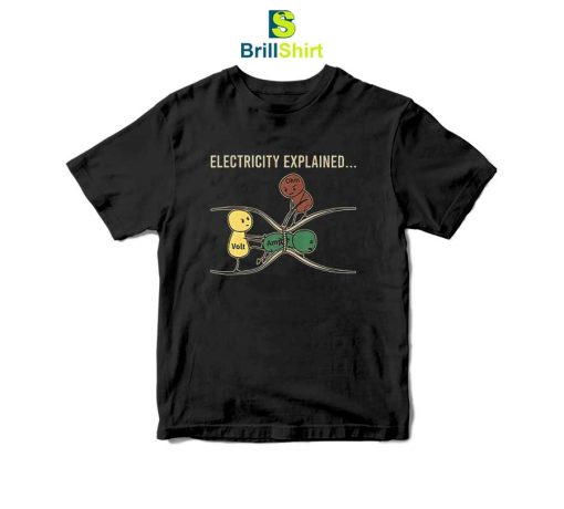 Parody Funny Electricity Explained T-Shirt