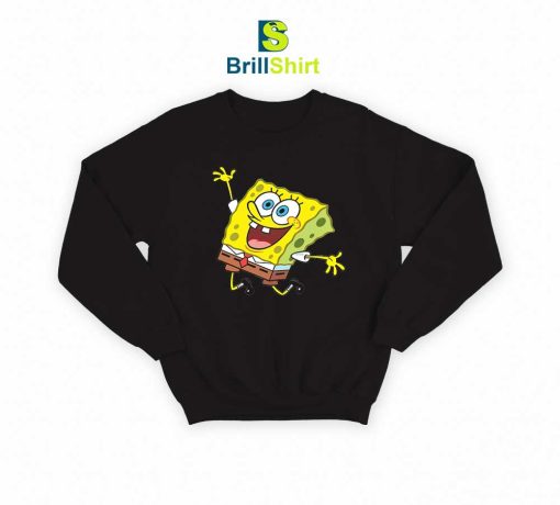 Cartoon Happy Spongebob Sweatshirt