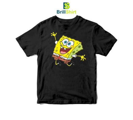 Cartoon Happy Spongebob T-Shirt