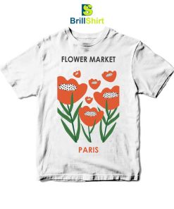 Flower Market Paris Red Lips T-Shirt