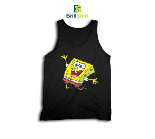 Cartoon Happy Spongebob Tank Top