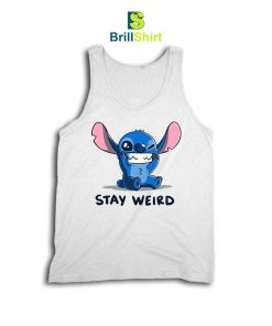 Cartoon Stay Weird Stitch Tank Top