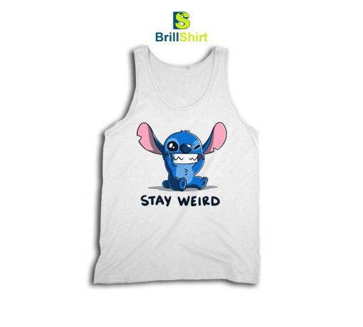 Cartoon Stay Weird Stitch Tank Top