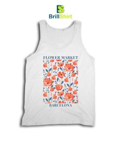 Flower Market Paper Flower Barcelona Tank Top