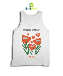 Flower Market Paris Red Lips Tank Top