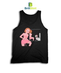 Joan Cornella Woman Posing In Bathroom Tank Top