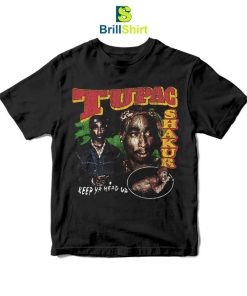 Tupac Shakur Keep Ya Head Up Collage T-Shirt