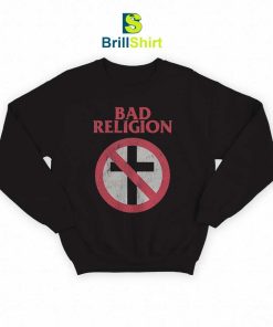 Bad Religion Distressed Big Crossbuster Sweatshirt