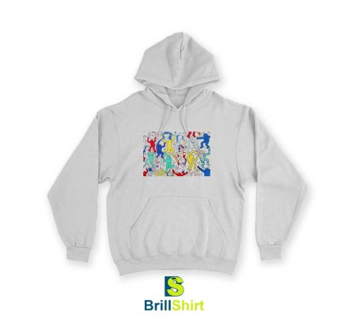 Keith Haring Dancing Colorful Hoodie