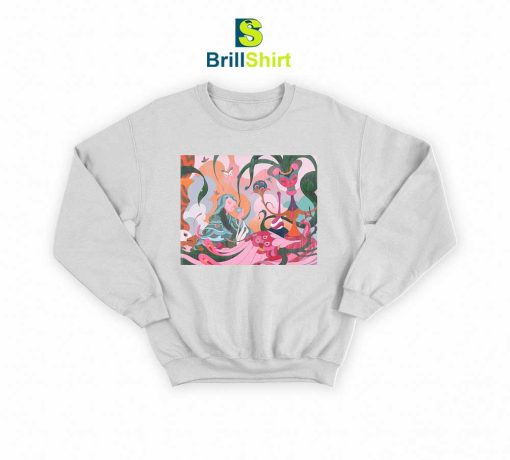 James Jean Green Girl Sweatshirt