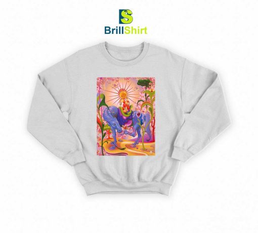 James Jean Sun Girl Camel Sweatshirt