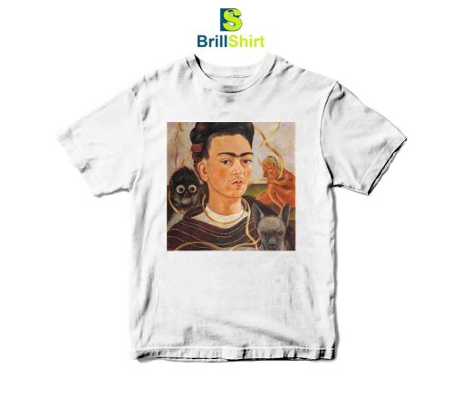 Frida Kahlo Animal Lover Boy T-Shirt