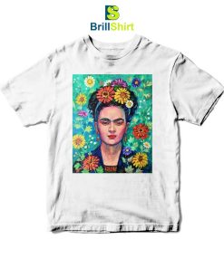 Frida Kahlo Bright Flowers T-Shirt