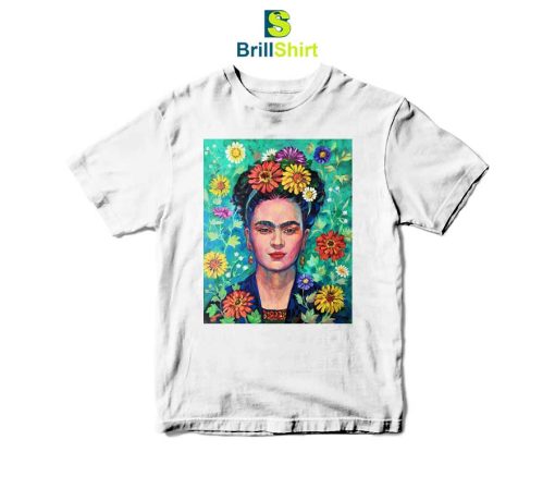 Frida Kahlo Bright Flowers T-Shirt