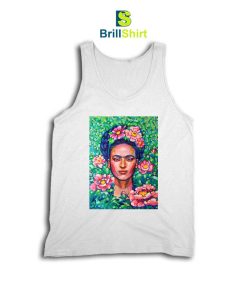 Frida Kahlo Floral Potrait Tank Top