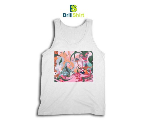 James Jean Green Girl Tank Top