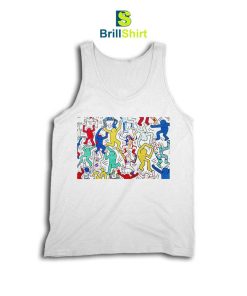 Keith Haring Dancing Colorful Tank Top