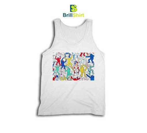 Keith Haring Dancing Colorful Tank Top