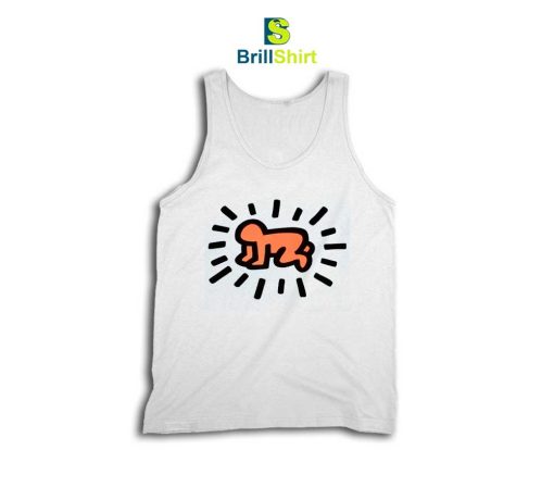 Keith Haring Orange Baby Tank Top