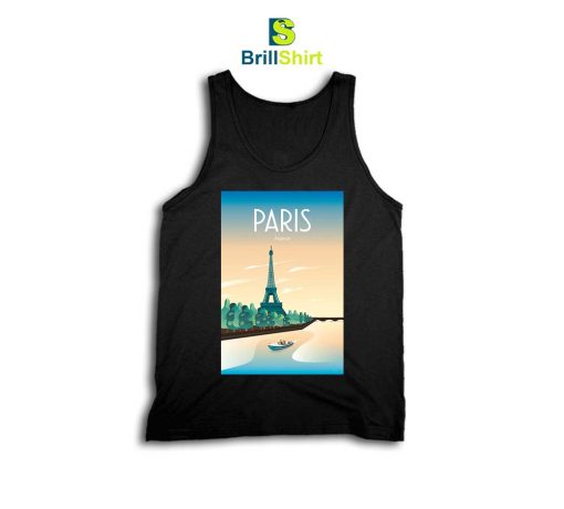 Travel Eiffel Tower France Tank Top