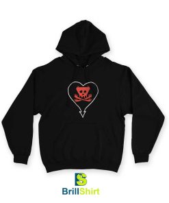 Alkaline Trio Heartskull Tone Tee Hoodie