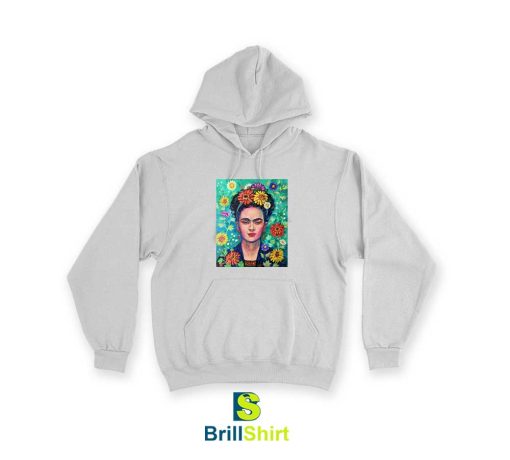 Frida Kahlo Bright Flowers Hoodie