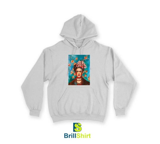 Frida Kahlo Potrait On Model Hoodie