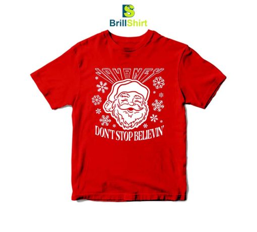 Journey Don't Stop Believin' Santa T-Shirt