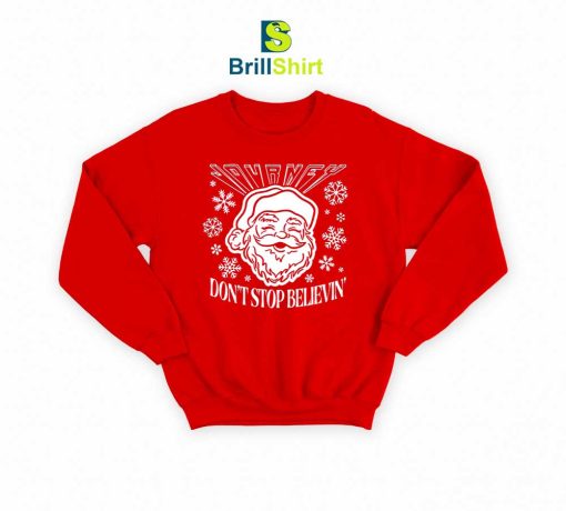 Journey Don't Stop Believin' Santa Sweatshirt