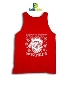 Journey Don't Stop Believin' Santa Tank Top