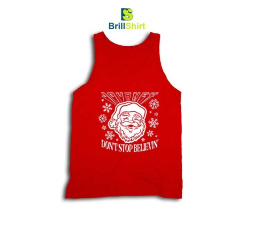 Journey Don't Stop Believin' Santa Tank Top