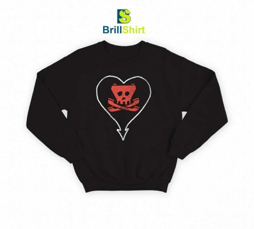 Alkaline Trio Heartskull Tone Tee Sweatshirt