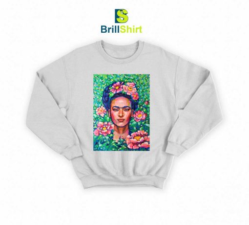 Frida Kahlo Floral Potrait Sweatshirt